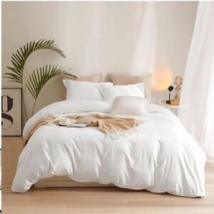 AMWAN Queen Size Duvet Cover with 2 Pillowcases with Zipper Closure